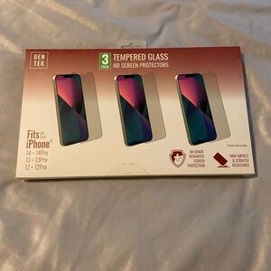 Tempered Glass Screen Protector for iPhone - 3 Pack